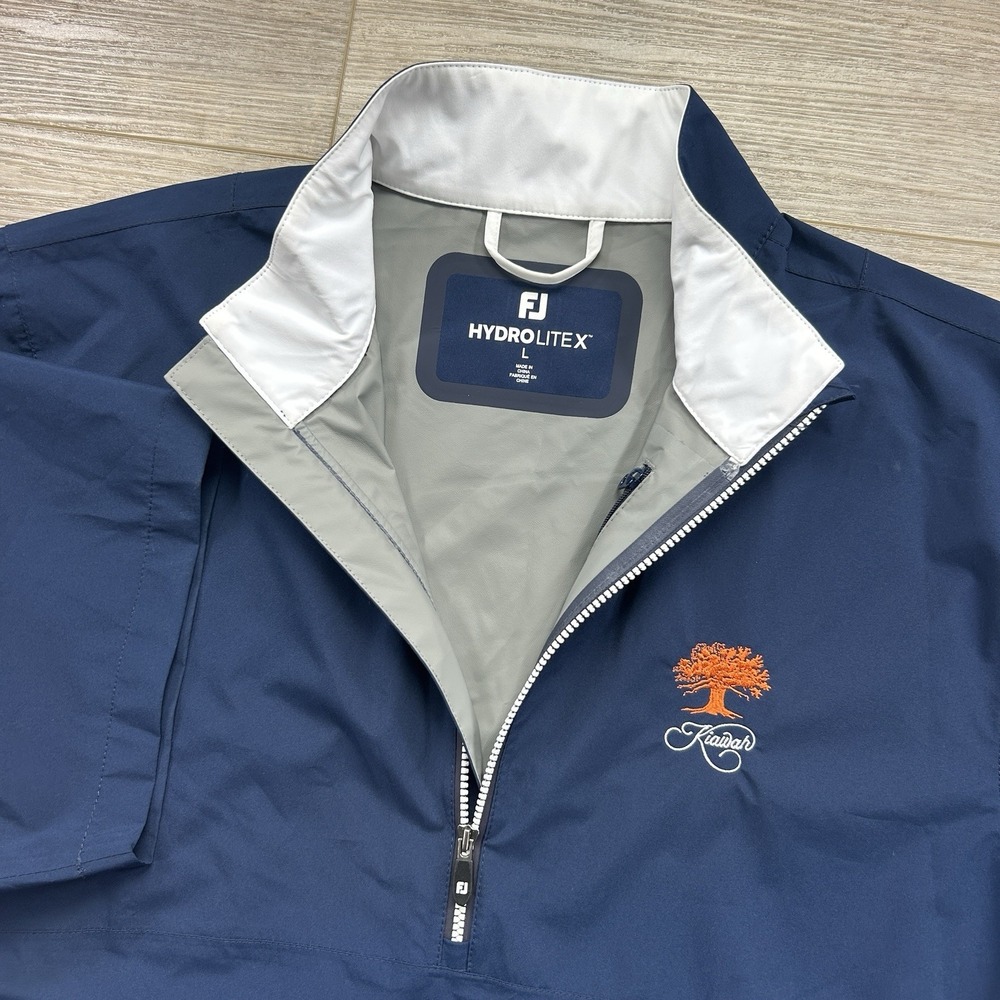FootJoy Hydrolite X Jacket Large Blue Short Sleeve Kiawah Ocean Course